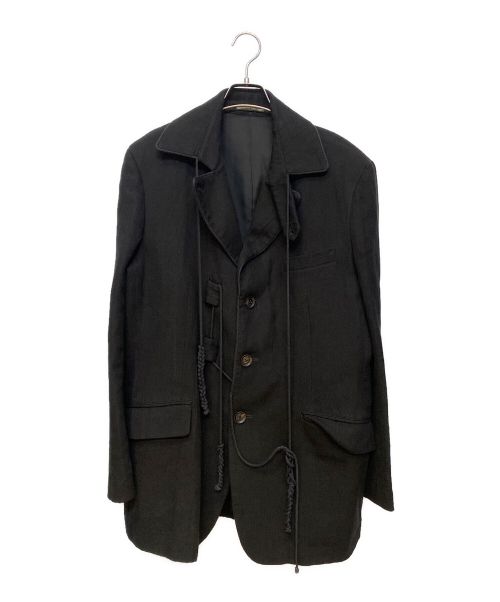 Yohji Yamamoto pour homme（ヨウジヤマモト プールオム）Yohji Yamamoto pour homme (ヨウジヤマモト プールオム) コードデザインジャケット ブラック サイズ:2の古着・服飾アイテム