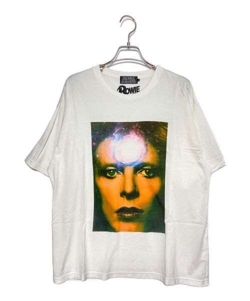 Hysteric Glamour（ヒステリックグラマー）Hysteric Glamour (ヒステリックグラマー) DAVID BOWIE (デビッド・ボウイ) DAVID BOWIE/M.D.D.1 ホワイト サイズ:Lの古着・服飾アイテム