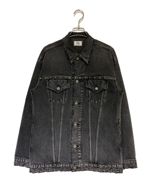 Rags McGREGOR（ラグスマックレガー）Rags McGREGOR (ラグス マクレガー) DENIM JACKET ブラック サイズ:SIZE S 未使用品の古着・服飾アイテム