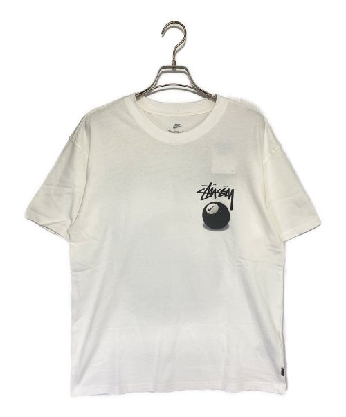 NIKE（ナイキ）NIKE (ナイキ) stussy (ステューシー) SS 8 Ball T-Shirt ホワイト サイズ:SIZE Mの古着・服飾アイテム