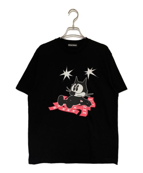 GOD SELECTION XXX（ゴッドセレクショントリプルエックス）GOD SELECTION XXX (ゴッドセレクショントリプルエックス) FELiX (フィリックス) THE CAT TEE ブラック サイズ:SIZE Sの古着・服飾アイテム