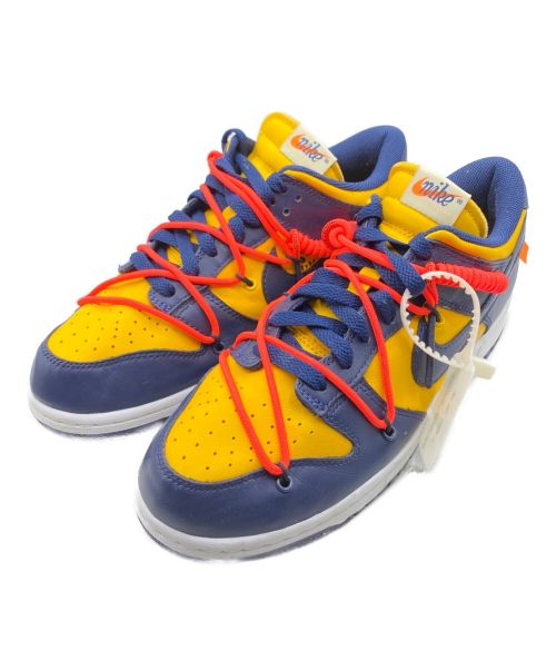 NIKE（ナイキ）NIKE (ナイキ) OFFWHITE (オフホワイト) DUNK LOW 'UNIVERSITY GOLD' イエロー×ネイビー サイズ:27cm(US 9)の古着・服飾アイテム