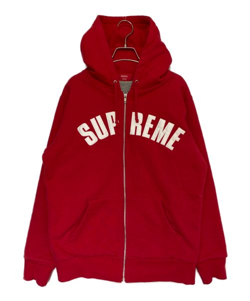 SUPREME（シュプリーム）SUPREME (シュプリーム) Arc Logo Thermal Zip-Up レッド サイズ:SIZE Mの古着・服飾アイテム