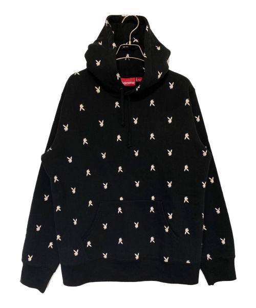 SUPREME（シュプリーム）SUPREME (シュプリーム) PLAY BOY (プレイボーイ) Hooded Sweat Shirt ブラック サイズ:Mの古着・服飾アイテム