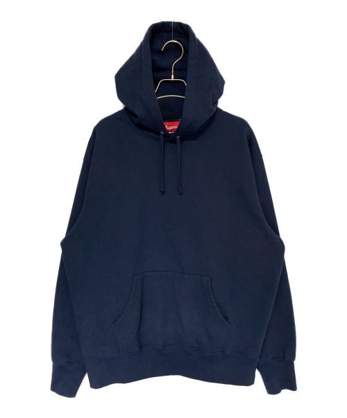 SUPREME（シュプリーム）SUPREME (シュプリーム) satin applique hooded sweatshirt ネイビー サイズ:Mの古着・服飾アイテム