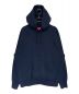 SUPREME（シュプリーム）の古着「satin applique hooded sweatshirt」｜ネイビー