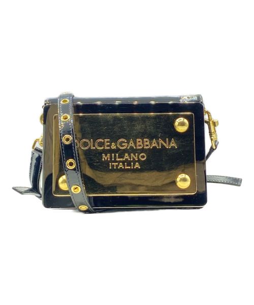 DOLCE & GABBANA（ドルチェ＆ガッバーナ）DOLCE & GABBANA (ドルチェ＆ガッバーナ) ナインティーズ シシリー クラッチ エナメル ロゴプレートショルダーバッグ サイズ:-の古着・服飾アイテム