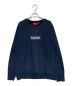 SUPREME（シュプリーム）の古着「Box Logo Crewneck」｜ネイビー