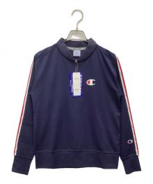 Champion（チャンピオン）の古着「ハーフジップポロシャツ」｜ネイビー