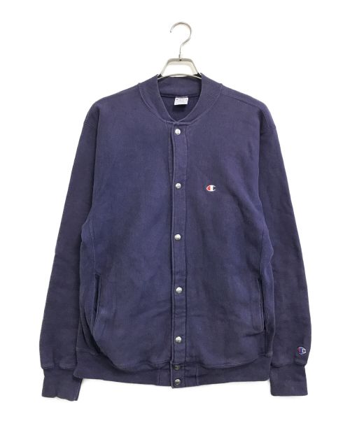 Champion（チャンピオン）Champion (チャンピオン) スナップカーディガン ネイビー サイズ:Lの古着・服飾アイテム