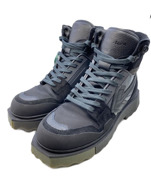 OFFWHITE（オフホワイト）OFFWHITE (オフホワイト) ARROW MOTIF LACE UP HIKING BOOTS ブラック サイズ:43の古着・服飾アイテム