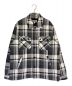 A BATHING APE（アベイシングエイプ）の古着「BAPE CHECK CPO JACKET」｜グレー×ホワイト