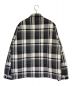 A BATHING APE (アベイシングエイプ) BAPE CHECK CPO JACKET グレー×ホワイト サイズ:XL 未使用品：27800円