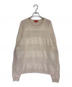 SUPREMEシュプリーム）の古着「Small Box Stripe Sweater」｜ベージュ