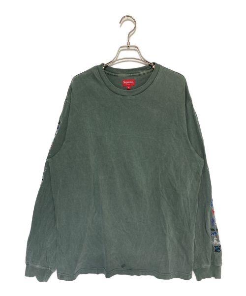 SUPREME（シュプリーム）SUPREME (シュプリーム) AOI Icons L/S Top グリーン サイズ:Mの古着・服飾アイテム