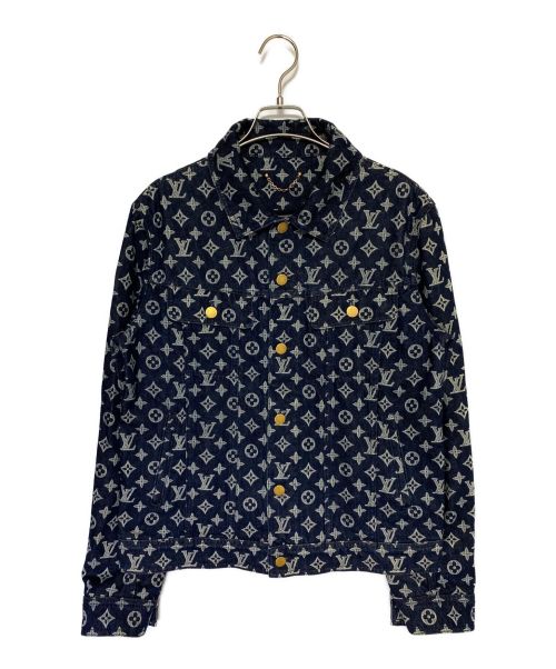 LOUIS VUITTON（ルイ ヴィトン）LOUIS VUITTON (ルイ ヴィトン) Monogram Denim Jacket ネイビー サイズ:46の古着・服飾アイテム