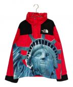 SUPREME×THE NORTH FACEシュプリーム×ザ ノース フェイス）の古着「Statue of Liberty Mountain Jacket」｜レッド×ブラック