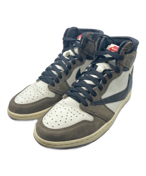 NIKE（ナイキ）NIKE (ナイキ) Travis Scott (トラヴィス スコット) AIR JORDAN 1 HIGH OG TS SP ブラウン サイズ:27cm(US 9)の古着・服飾アイテム