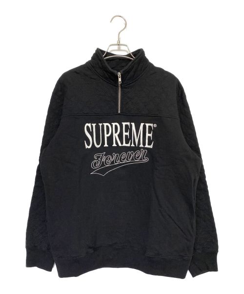 SUPREME（シュプリーム）SUPREME (シュプリーム) Forever Half Zip Sweatshirt ブラック サイズ:Mの古着・服飾アイテム