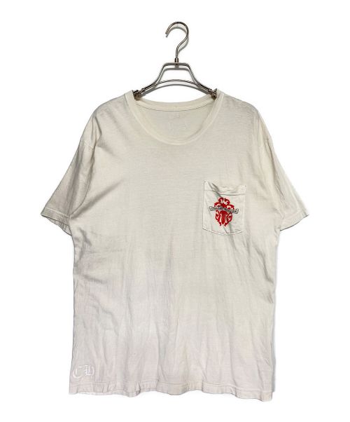 CHROME HEARTS（クロムハーツ）CHROME HEARTS (クロムハーツ) Red Dagger T Shirt ホワイト サイズ:Lの古着・服飾アイテム