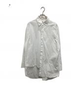 GROUND Yグラウンドワイ）の古着「100/2 COTTON BROADCLOTH ASYMMETRIC SHIRT」｜ホワイト