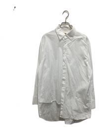 GROUND Y（グラウンドワイ）の古着「100/2 COTTON BROADCLOTH ASYMMETRIC SHIRT」｜ホワイト