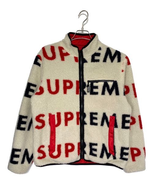 SUPREME（シュプリーム）SUPREME (シュプリーム) Reversible Logo Fleece Jacket ホワイト サイズ:Mの古着・服飾アイテム