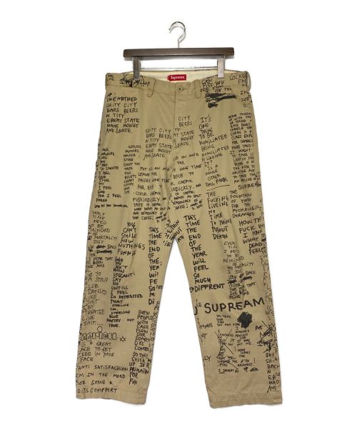 SUPREME（シュプリーム）SUPREME (シュプリーム) Gonz Poems Chino Pant ベージュ サイズ:34の古着・服飾アイテム