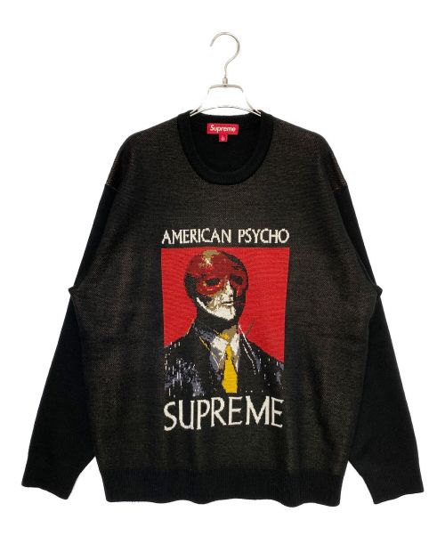 SUPREME（シュプリーム）SUPREME (シュプリーム) American Psycho Sweater ブラック サイズ:Lの古着・服飾アイテム