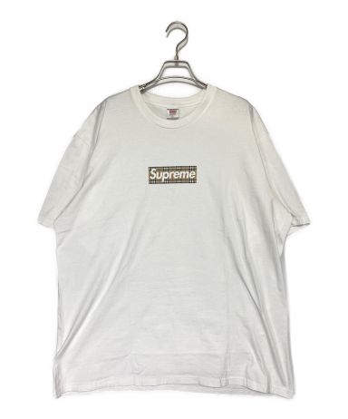 シュプリーム 初期 バーバリー ボックス ロゴ Tシャツ Usa製 M ホワイトファッション