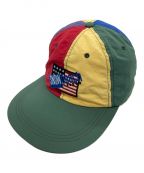 RALPH LAURENラルフローレン）の古着「THE SNOW BEACH FITTED CAP−HAT マルチカラー パネル キャップ」｜マルチカラー