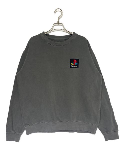 CAKTUS JACK（カクタスジャック）CAKTUS JACK (カクタスジャック) PLAY STATION (プレイステーション) PS CLASSIC CREWNECK グレー サイズ:Mの古着・服飾アイテム