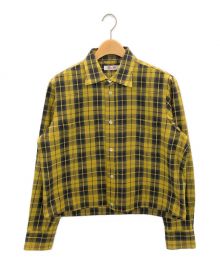 SYUMAN.（シュウマン）の古着「Short shirt Plaid」｜イエロー