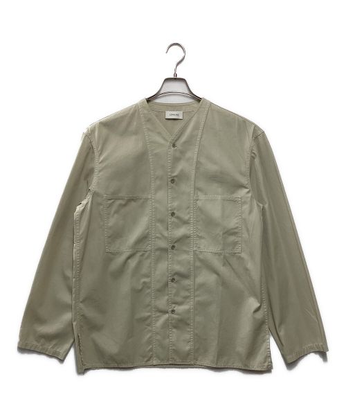 LEMAIRE（ルメール）LEMAIRE (ルメール) V-NECK SHIRT OVERCAST ベージュ サイズ:48 未使用品の古着・服飾アイテム