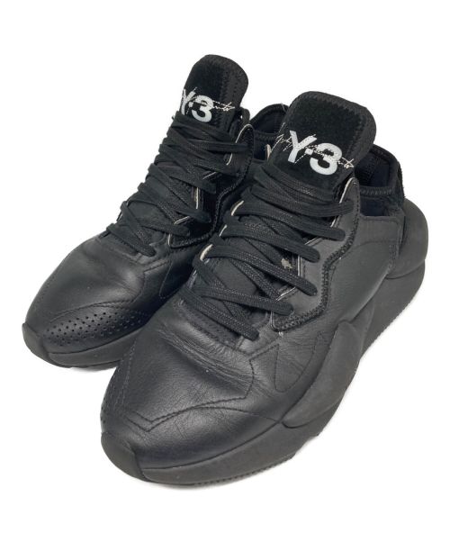 Y-3（ワイスリー）Y-3 (ワイスリー) 「KAIWA」レザースニーカー ブラック サイズ:25.5cmの古着・服飾アイテム