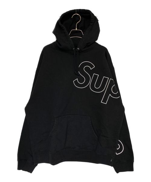 SUPREME（シュプリーム）SUPREME (シュプリーム) Reflective Hooded Sweatshirt ブラック サイズ:Lの古着・服飾アイテム