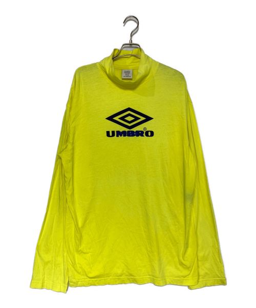 UMBRO（アンブロ）UMBRO (アンブロ) VETEMENTS (ヴェトモン) Oversized Printed MOck-Neck T イエロー サイズ:XSの古着・服飾アイテム