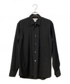 COMME des GARCONS SHIRTコムデギャルソンシャツ）の古着「Forever Wide Classic Fine Wool Long Sleeve Shirt」｜ブラック