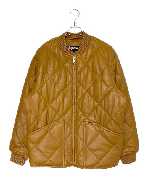 SUPREME（シュプリーム）SUPREME (シュプリーム) Quilted Leather Work Jacket ベージュ サイズ:SIZE Mの古着・服飾アイテム