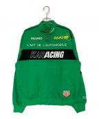 PORSCHE×L’Art De L’Automobileポルシェ×ラート ド ロートモービル）の古着「KARACING JACKET」｜グリーン