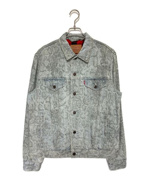 LEVI'S（リーバイス）LEVI'S (リーバイス) SUPREME (シュプリーム) Snakeskin Trucker Jacket グレー サイズ:Mの古着・服飾アイテム