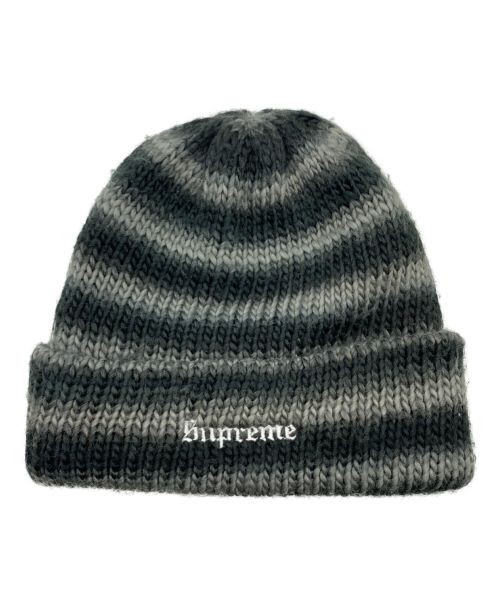 SUPREME（シュプリーム）SUPREME (シュプリーム) Ombre Stripe Beanie グレー サイズ:-の古着・服飾アイテム