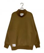 WTAPSダブルタップス）の古着「MOCK NECK / SWEATER / POLY. FORTLESS」｜カーキ