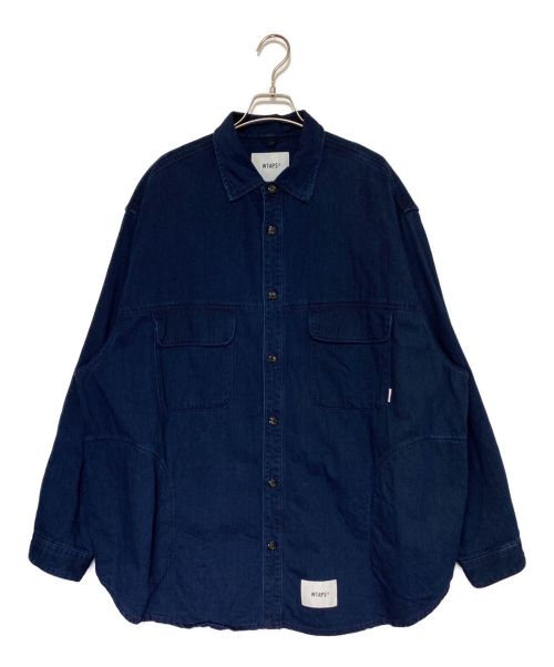 WTAPS（ダブルタップス）WTAPS (ダブルタップス) WCPO / LS / COTTON. DENIM インディゴ サイズ:03の古着・服飾アイテム