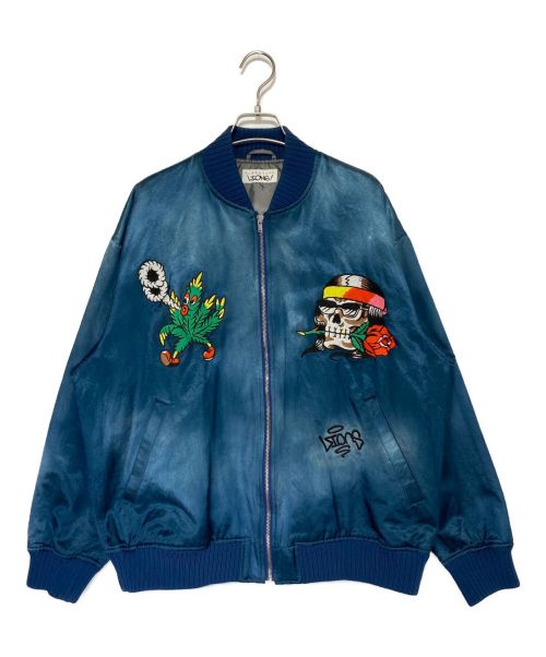 flagstuff（フラグスタフ）flagstuff (フラグスタフ) LIONS NYC (ライオンズ エヌワイシー) SOUVENIR JACKET ネイビー サイズ:Mの古着・服飾アイテム