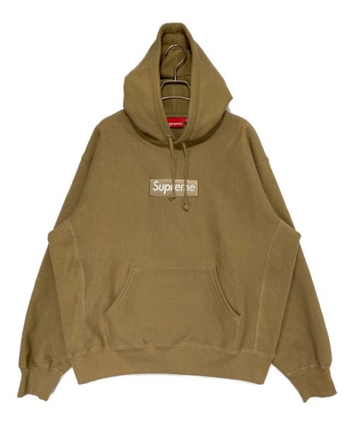 SUPREME（シュプリーム）SUPREME (シュプリーム) BOX LOGO HOODED SHIRT カーキ サイズ:Mの古着・服飾アイテム