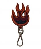 PRADAプラダ）の古着「SAFFIANO FLAME KEYCHAIN／キーホルダー」