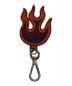 PRADA (プラダ) SAFFIANO FLAME KEYCHAIN／キーホルダー：7800円