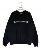 SUPREME×BLESSシュプリーム×ブレス）の古着「BLESS CREWNECK」｜ブラック