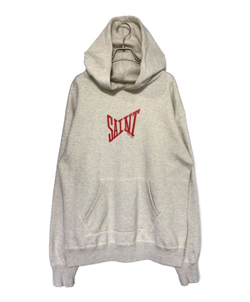 SAINT MICHAEL（セントマイケル）SAINT MICHAEL (セントマイケル) HOODIE LOGO GRAY グレー サイズ:SIZE Lの古着・服飾アイテム